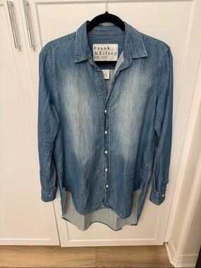 Frank & Eileen Faded Light Blue Denim Shirt